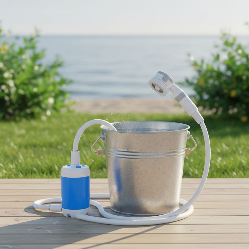 CAMPERX Bärbar Utomhusdusch